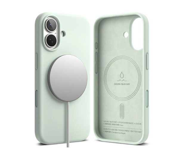Ringke Silicone Magnetic Magsafe do Iphone 17 Soft Mint - 1359801 - zdjęcie 2